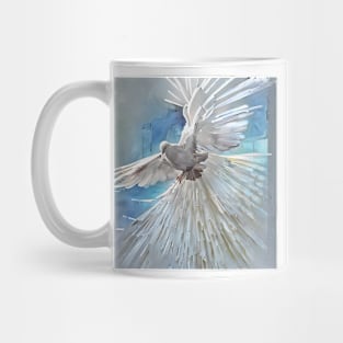 white dove as a symbol Mug